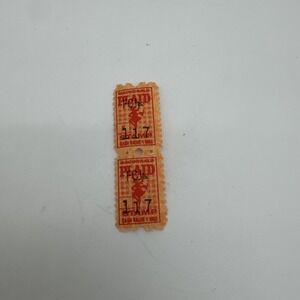 Macdonald PLAID Grocery Supermarket  Trading Stamps Mint Unused Lot of 2